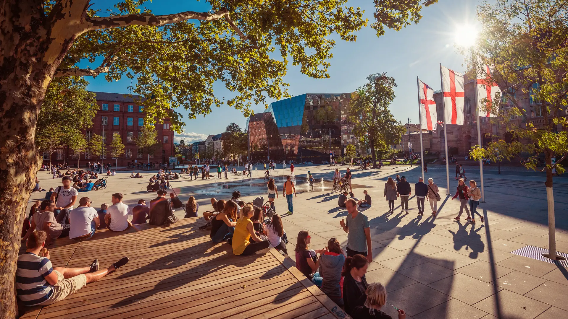 Headerbild Freiburg Platz der alten Synagoge