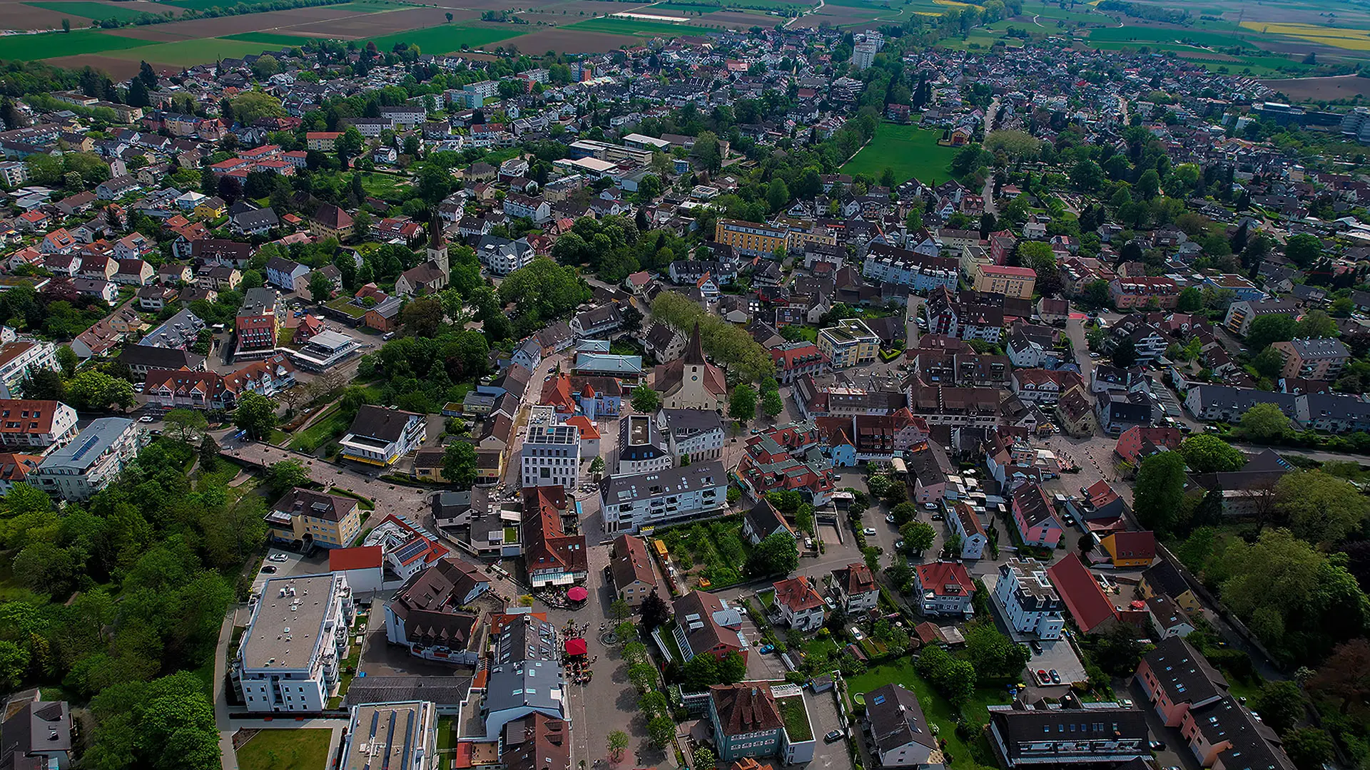 Bad Krozingen von oben
