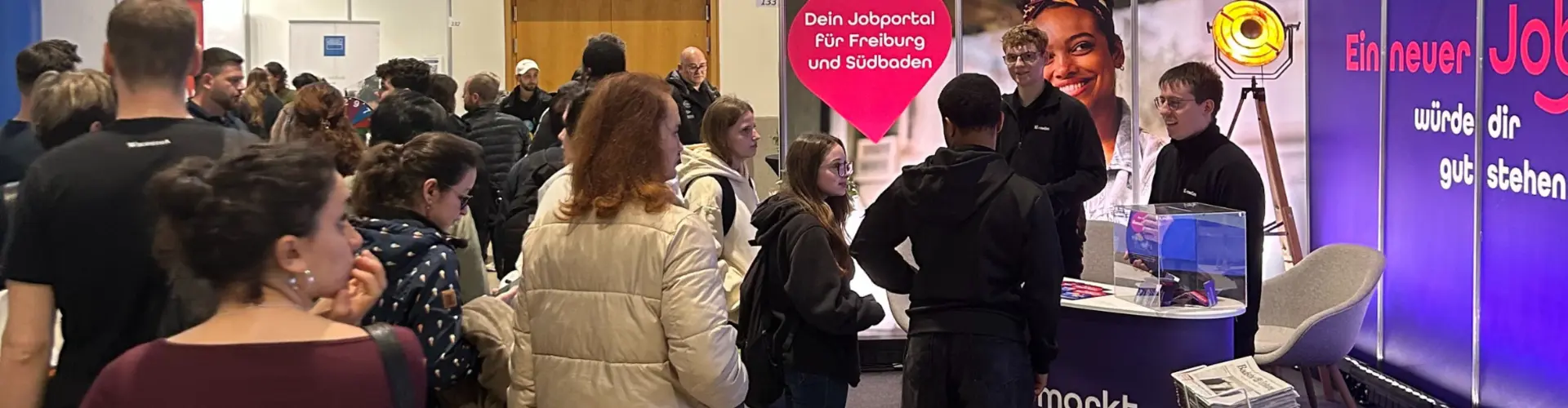 Stand von derjobmarkt.de auf der Messe marktplatz arbeit südbaden