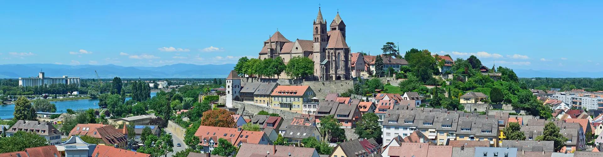 Blick auf das Stephansmünster in Breisach
