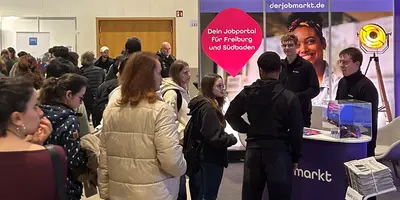 Stand von derjobmarkt.de auf der Messe marktplatz arbeit südbaden