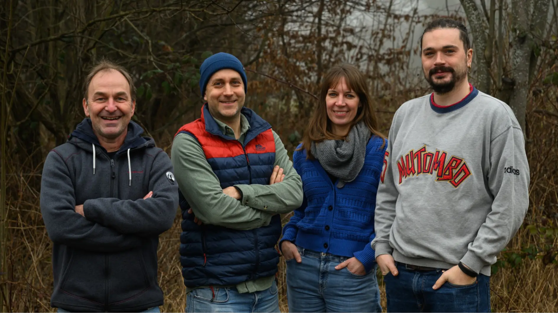 Das Betreuungsteamder Tagesgruppe (von links):Matthias Heintz, PhillipWeber, Annika Schaetzle und Constantin Franke