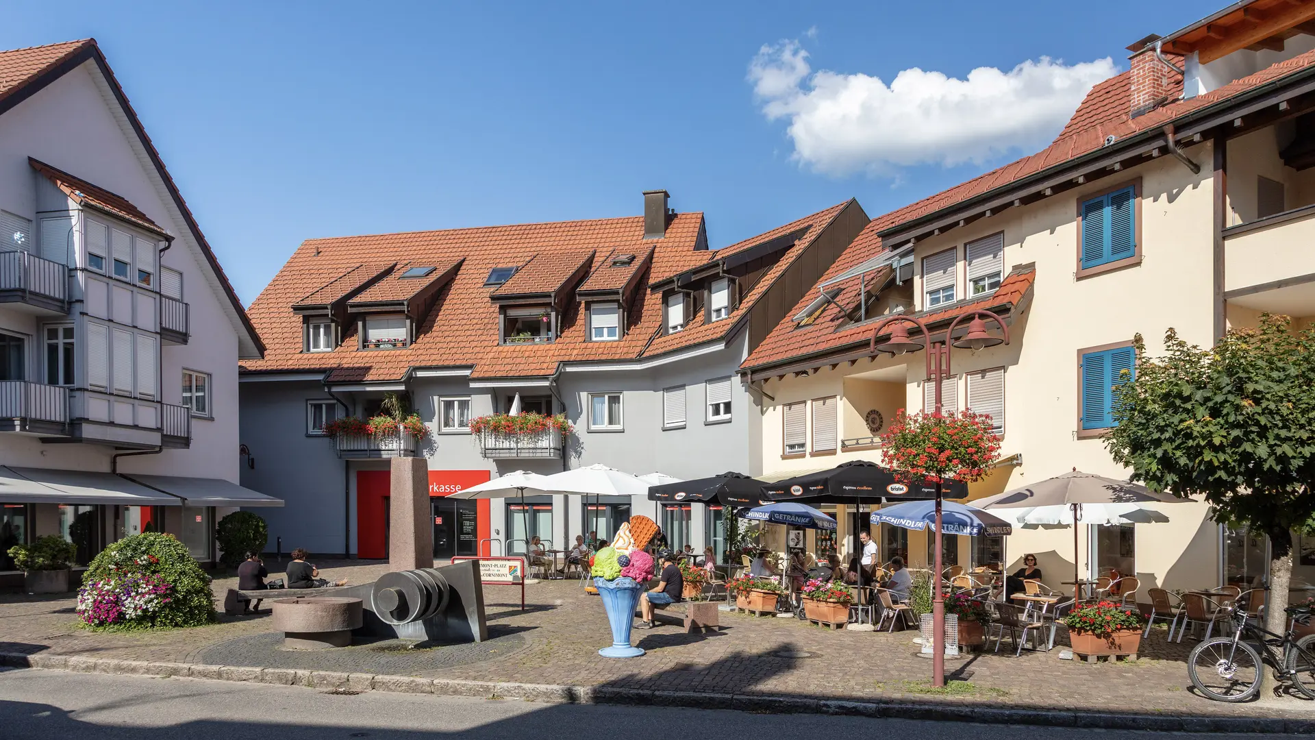 Steinen Kernort Ortsmitte Cornimont-Platz